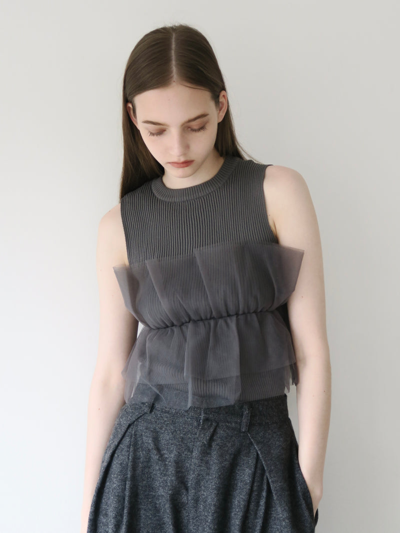 TULLE DOCKING BUSTIER