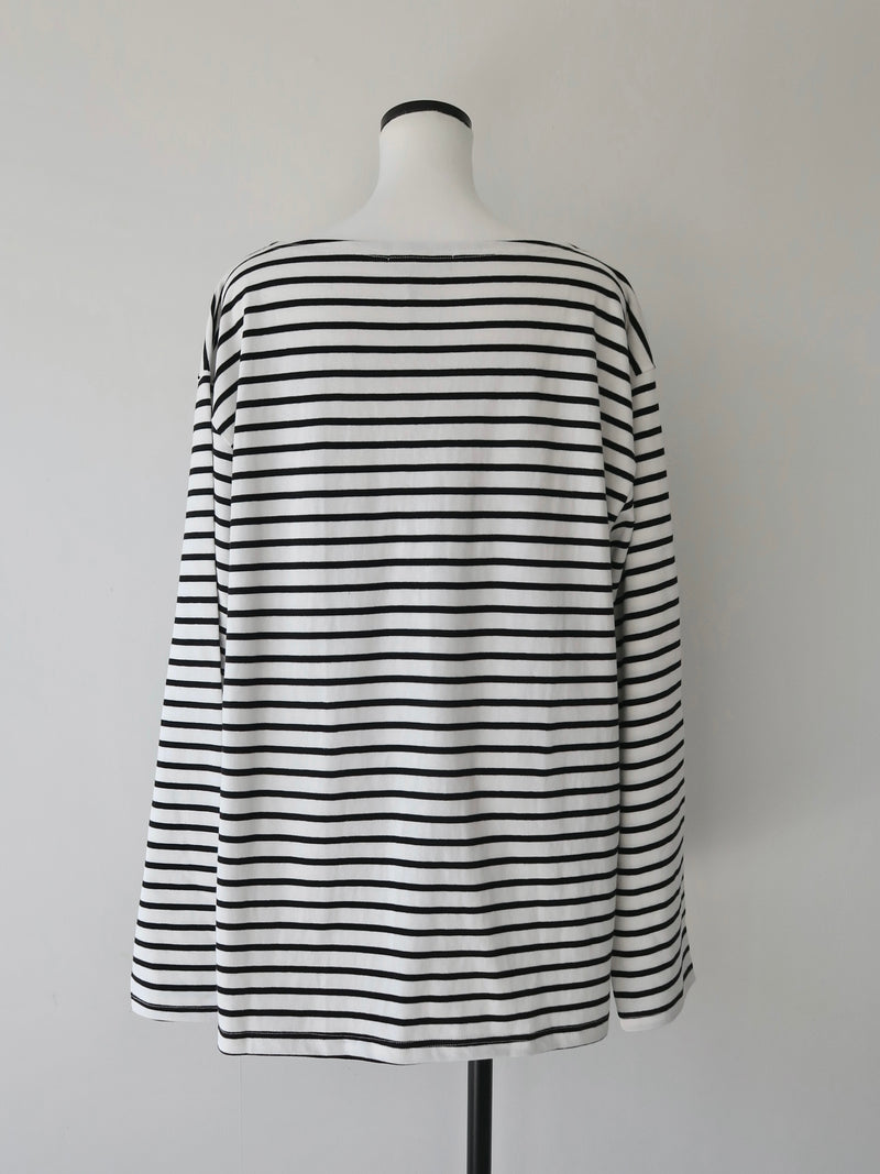 border loose fit pullover