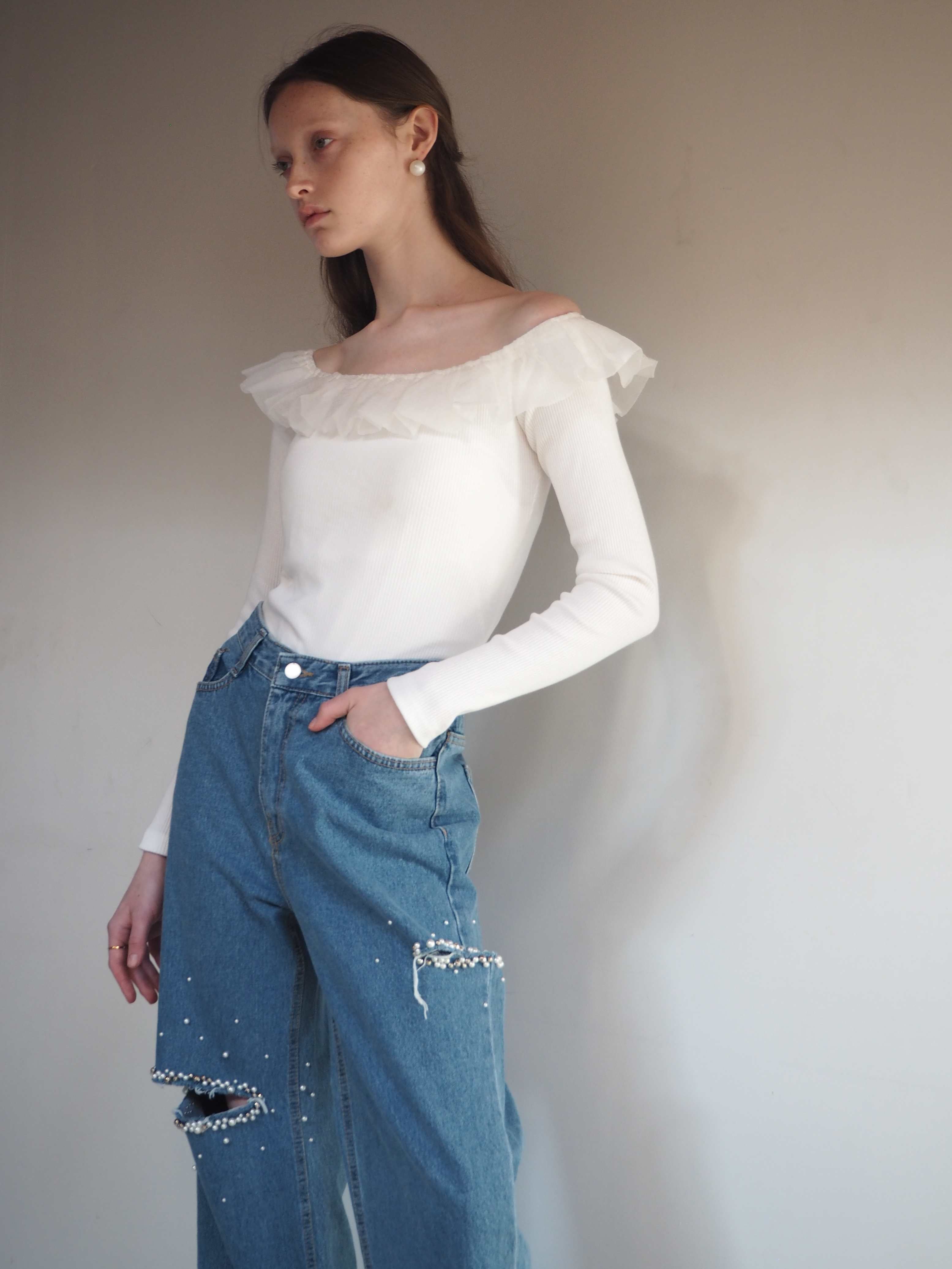 TULLE SHOULDER TOPS – AMOMMA