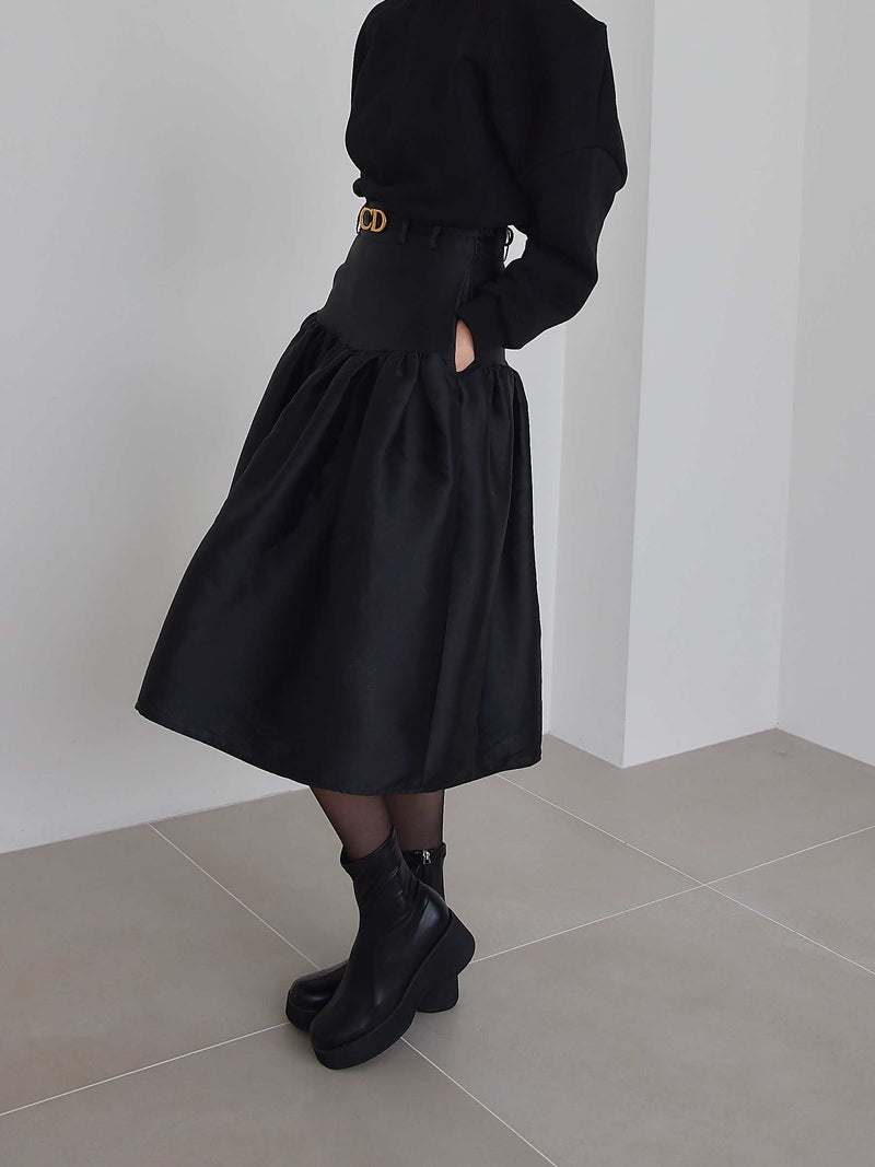 LADY SHIRRING SKIRT