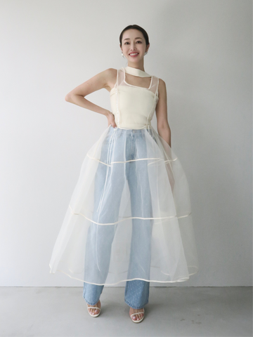 ワンピース amomma lace up sheer corset dress LACE UP SHEER CORSET DRESS – AMOMMA