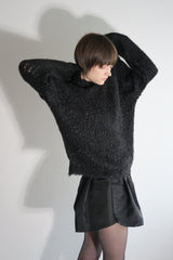 【阪急うめだ本店 POP UP】GLITTER ROUND NECK KNIT (GREY)