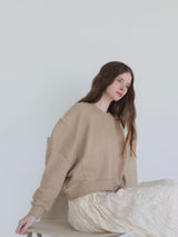 PUFF SLEEVE SWEAT - 起毛なし -