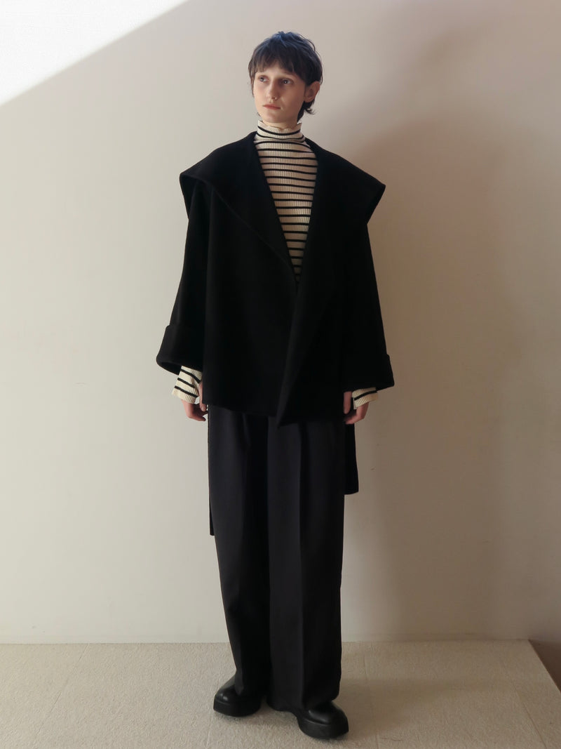 SAILOR COLLAR HALF COAT