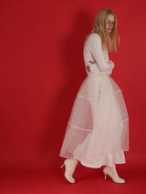 lace up sheer corset dress