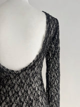 【阪急うめだ本店 POP UP】BACK OPEN LACE TOPS (BLACK)