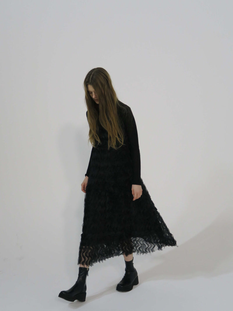 【阪急うめだ本店 POP UP】LACE CAMI LONG DRESS (BLACK)