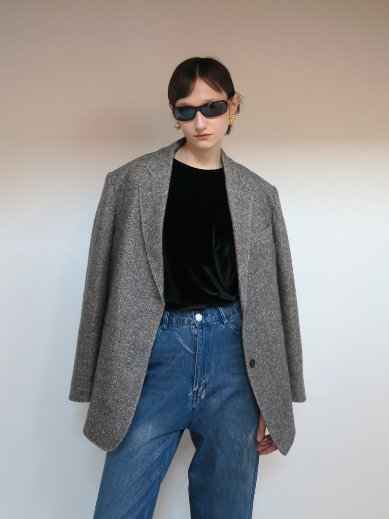 herringbone wool jacket