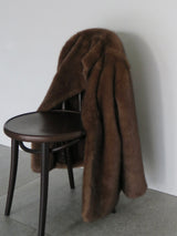 MINK LIKE FUR JACKET COAT