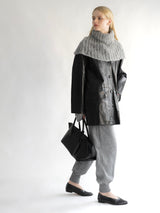 サンプルセール / vegan leather over jacket