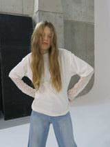 【阪急うめだ本店 POP UP】BACK OPEN LACE TOPS (WHITE)