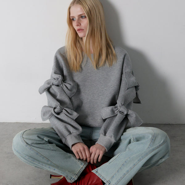 AMOMMA パフスリーブ スウェット グレー 完売 レディー トップス 美品 AMOMMA｜アモマ（レディース）のスウェット通販 - ZOZOTOWN