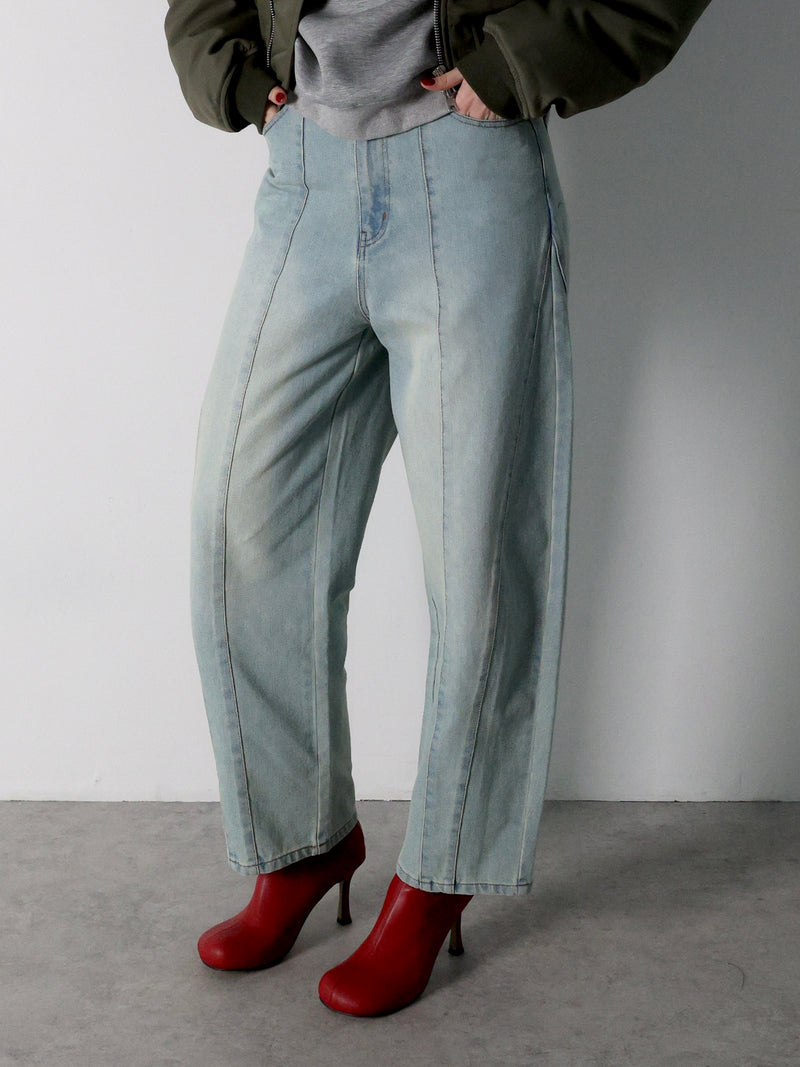 curve denim pants