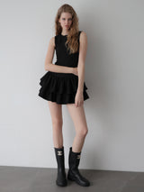 FRILL HEM MINI DRESS