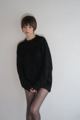 【阪急うめだ本店 POP UP】GLITTER ROUND NECK KNIT (GREY)