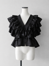 SATIN RAFFLE FRILL TOPS