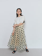 TULLE FLARE DOT SKIRT