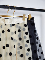 TULLE FLARE DOT SKIRT