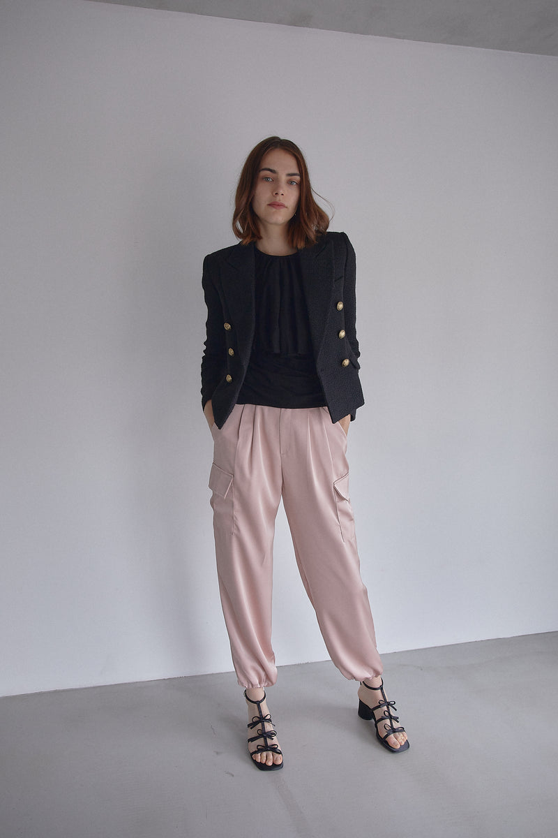 GOLD BUTTON FILLED JACKET