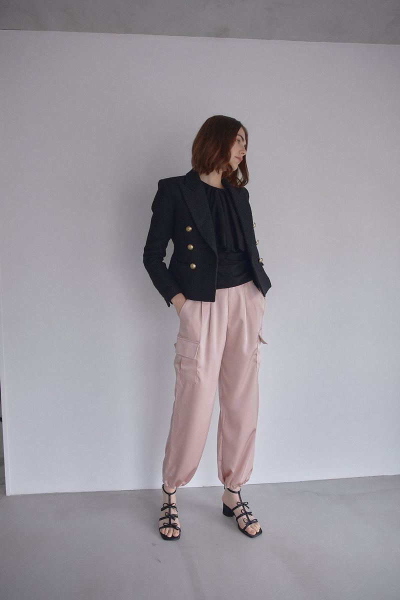 GOLD BUTTON FILLED JACKET