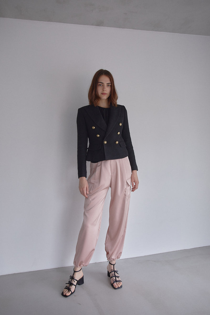 GOLD BUTTON FILLED JACKET