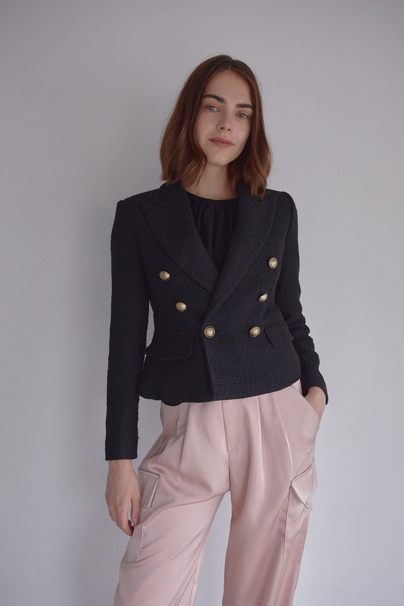 GOLD BUTTON FILLED JACKET