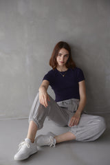 SATIN CARGO PANTS