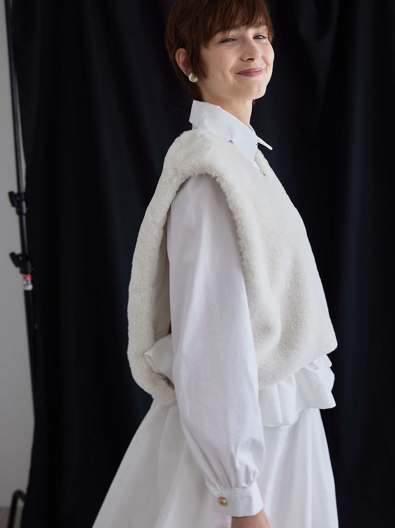 2WAY FLUFFY FUR VEST