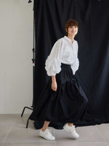 FRILL PUFF BLOUSE