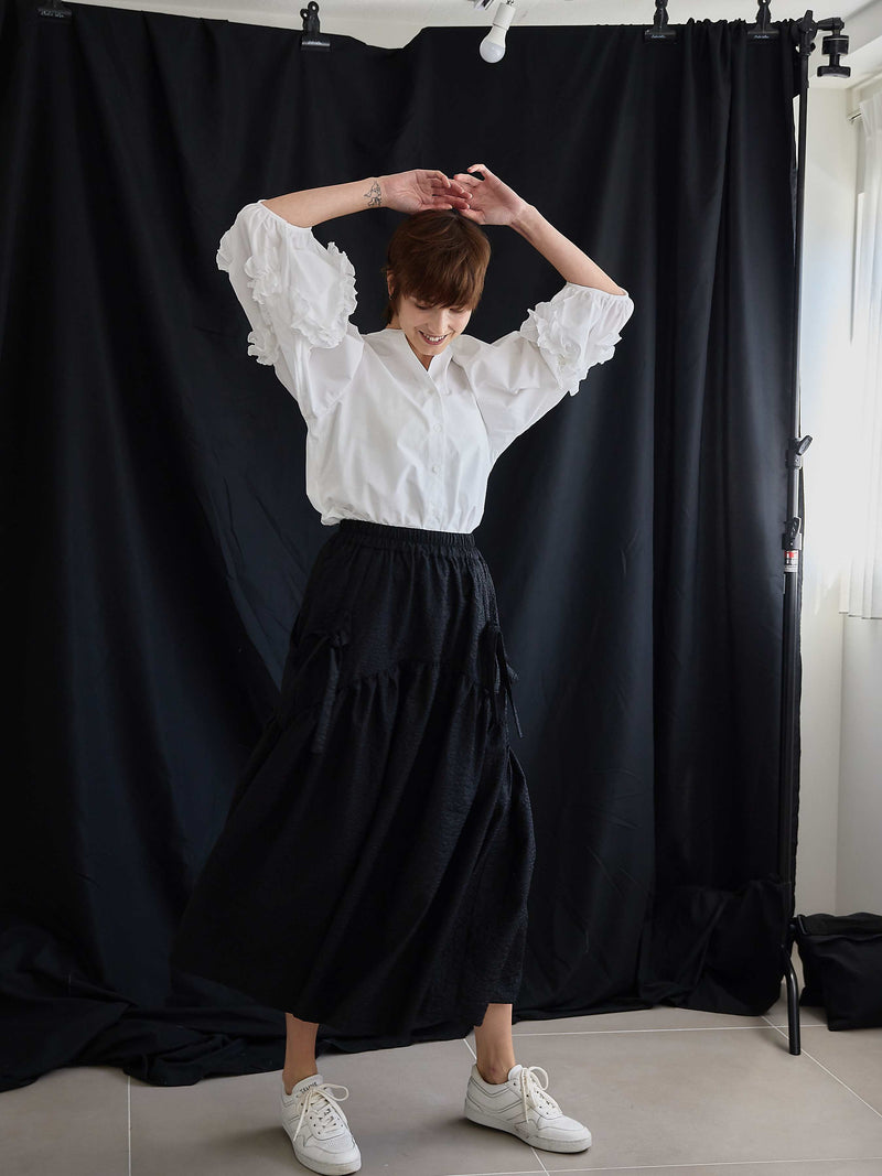FRILL PUFF BLOUSE