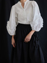 FRILL PUFF BLOUSE