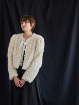 VELOUR RIBBON FUR LIGHT COAT