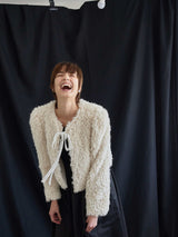 VELOUR RIBBON FUR LIGHT COAT