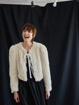 VELOUR RIBBON FUR LIGHT COAT