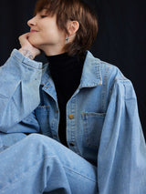 DOT DENIM PANTS