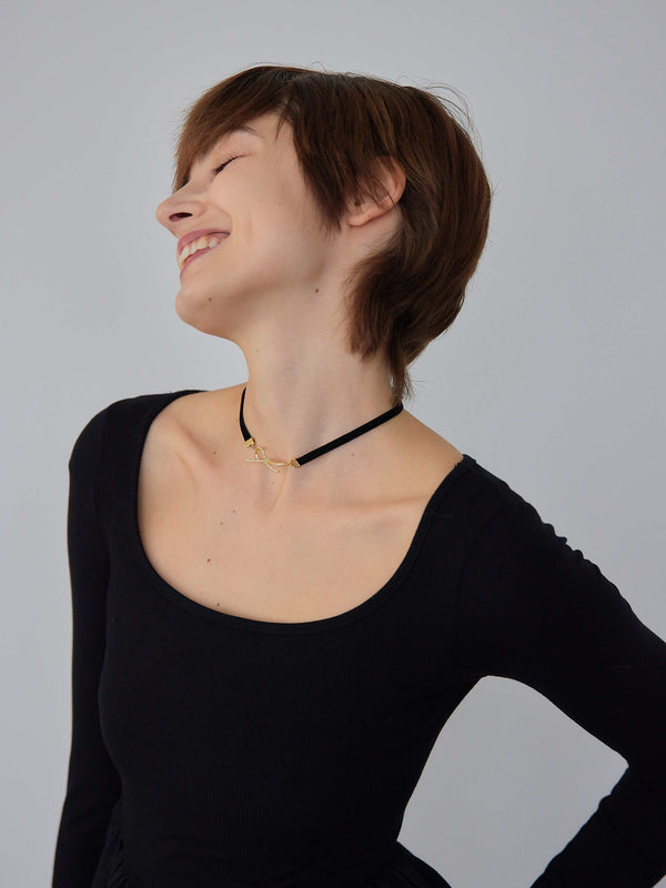 BIJOU RIBBON CHOKER
