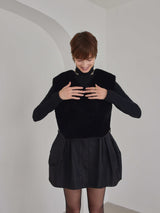 2WAY FLUFFY FUR VEST