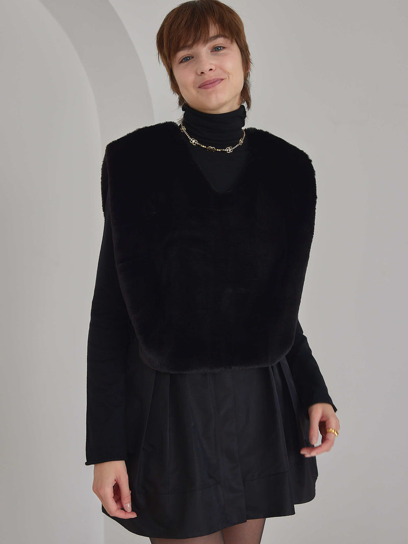 2WAY FLUFFY FUR VEST