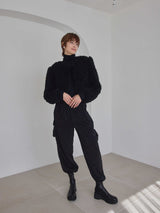 VELOUR RIBBON FUR LIGHT COAT
