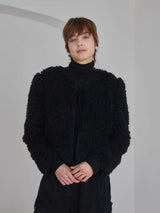VELOUR RIBBON FUR LIGHT COAT