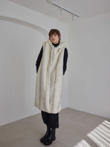 HOODIE ECO FUR VEST