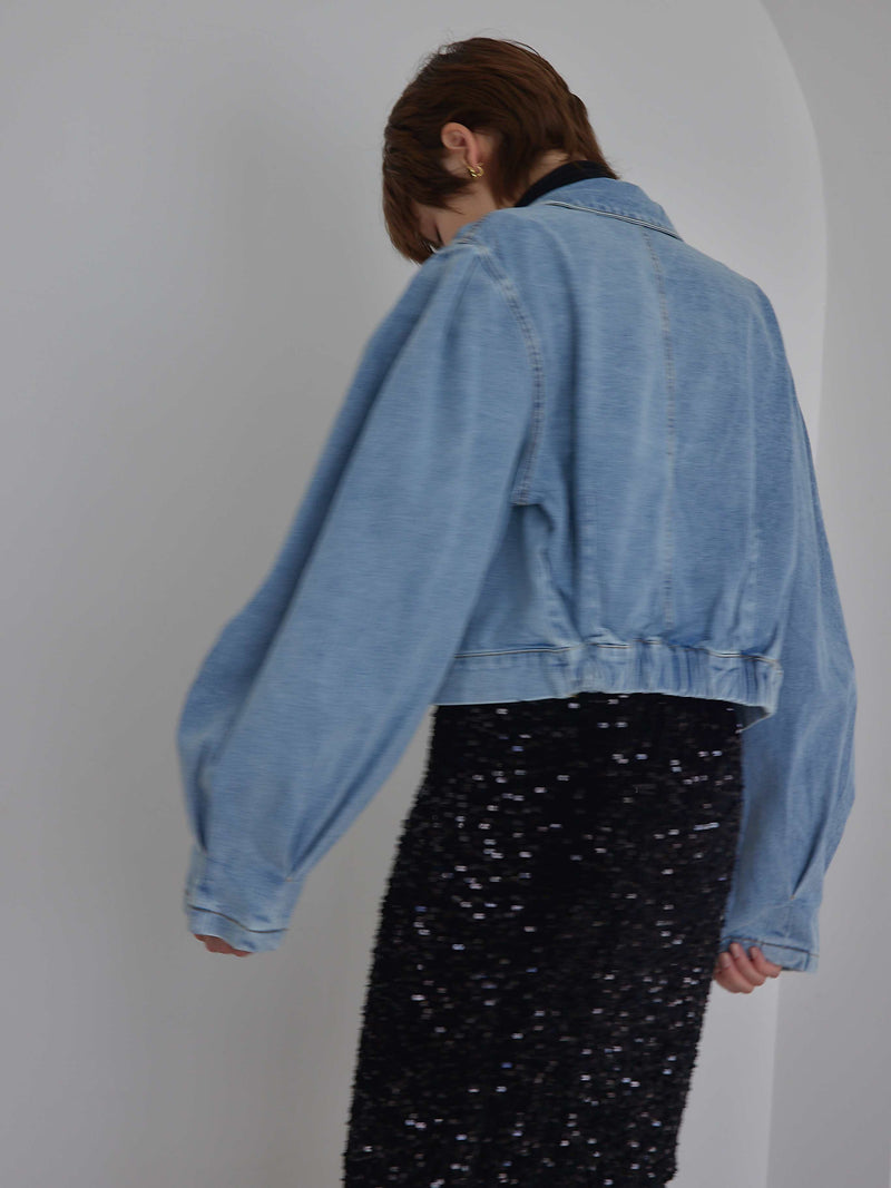 再入荷 / PUFF SLEEVE DENIM JACKET