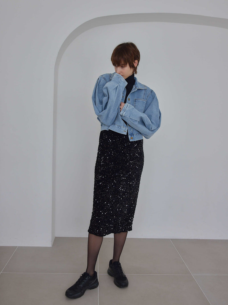 再入荷 / PUFF SLEEVE DENIM JACKET