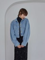 再入荷 / PUFF SLEEVE DENIM JACKET