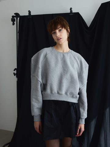 PUFF SLEEVE SWEAT (GREY) – AMOMMA