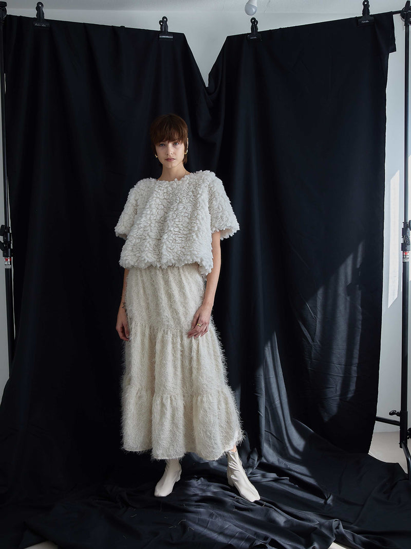 【12月15日12時再販売】FEATHER-TIED LONG SKIRT