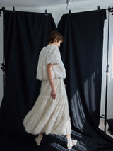 【12月15日12時再販売】FEATHER-TIED LONG SKIRT