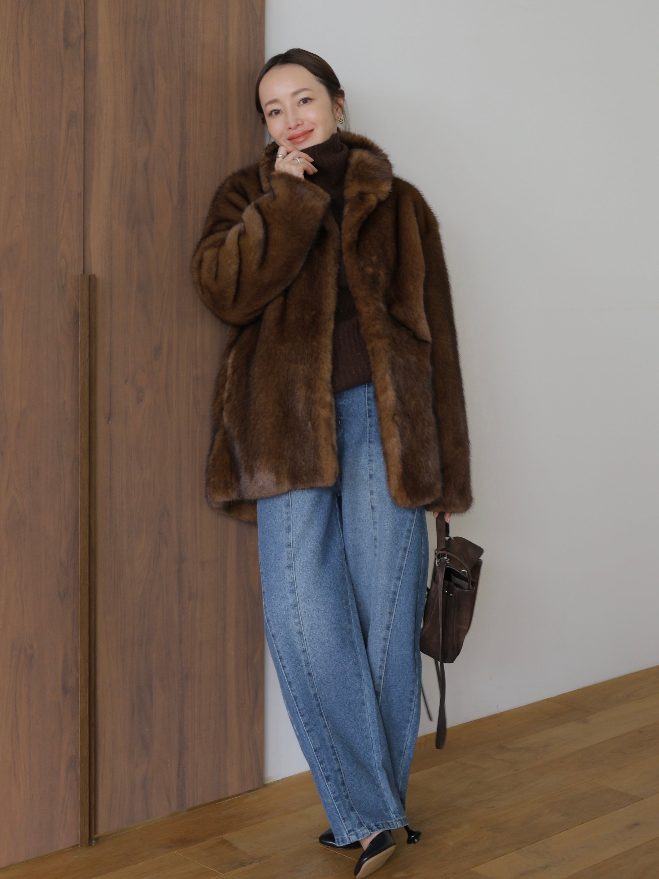 MINK LIKE FUR JACKET COAT – AMOMMA