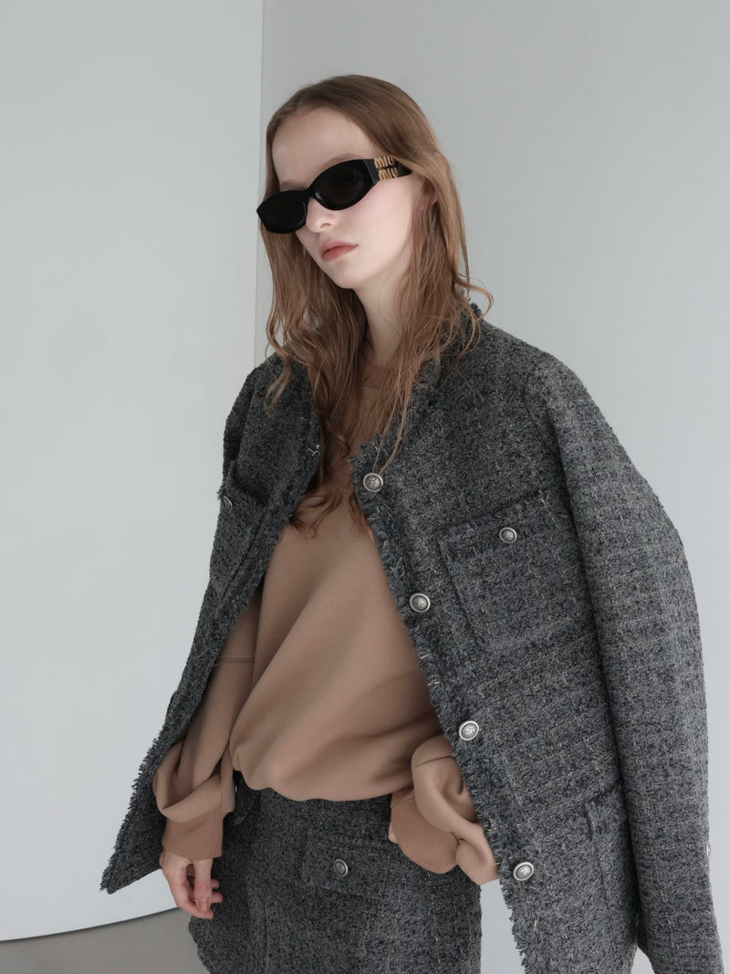 lame tweed over jacket