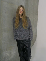 【阪急うめだ本店 POP UP】GLITTER ROUND NECK KNIT (GREY)